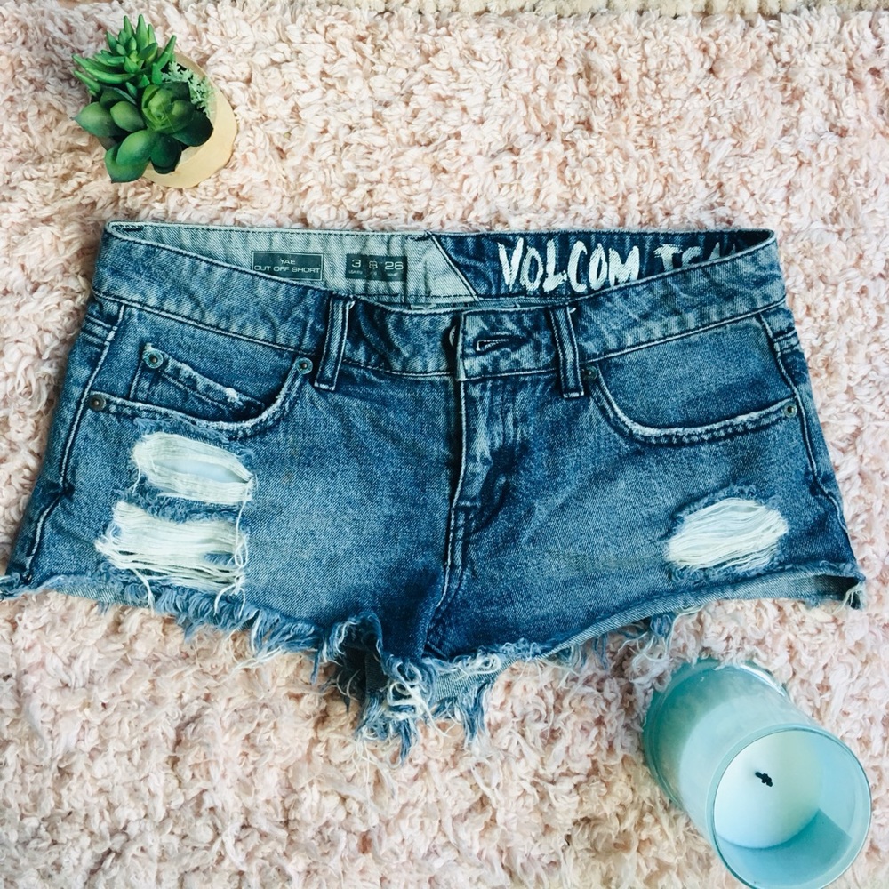 Volcom Distressed Shorts